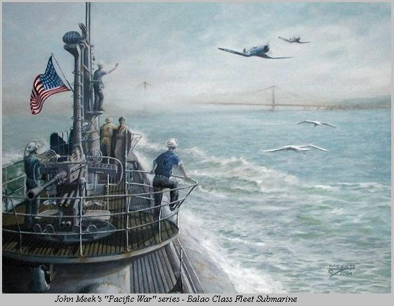 original painting of a balao class sub by artist john meeks at http://www.subart.net. used with permission.